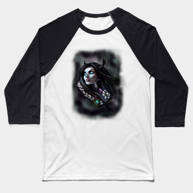 hel queen of hell Baseball T-Shirt by JDxotic